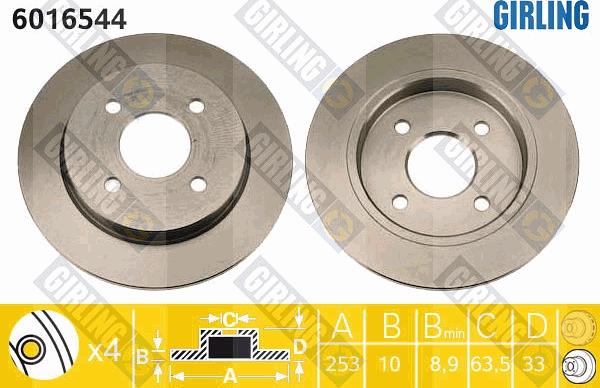 Girling 6016544 - Disc frana aaoparts.ro