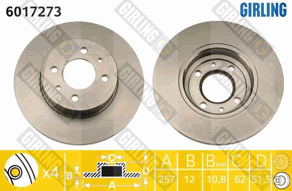 Girling 6017273 - Disc frana aaoparts.ro