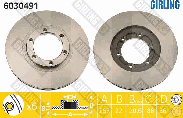 Girling 6030491 - Disc frana aaoparts.ro