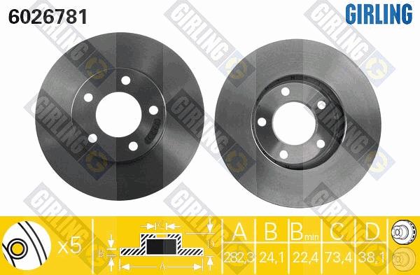 Girling 6026781 - Disc frana aaoparts.ro