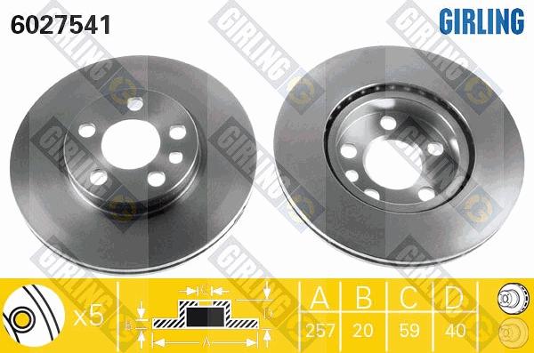 Girling 6027541 - Disc frana aaoparts.ro