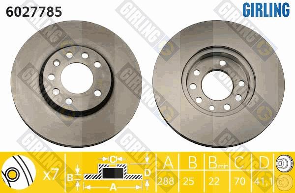 Girling 6027785 - Disc frana aaoparts.ro
