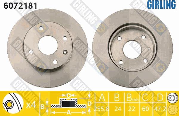 Girling 6072181 - Disc frana aaoparts.ro