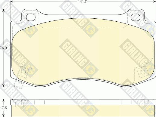 Girling 6144496 - Set placute frana,frana disc aaoparts.ro