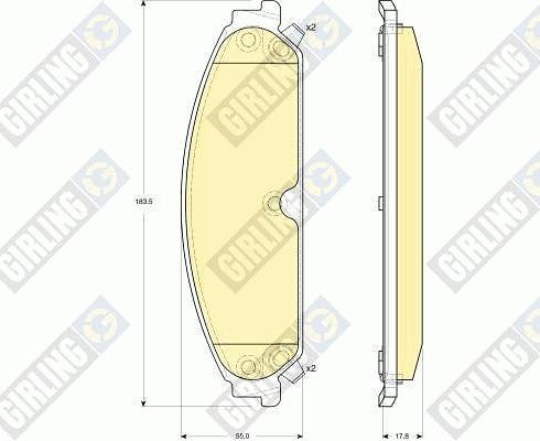 Girling 6141349 - Set placute frana,frana disc aaoparts.ro