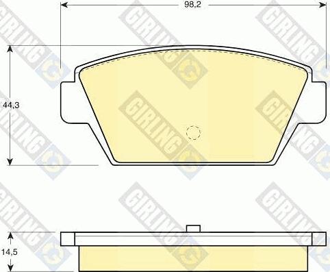 Girling 6109459 - Set placute frana,frana disc aaoparts.ro