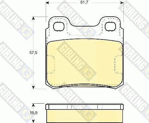 Girling 6109522 - Set placute frana,frana disc aaoparts.ro