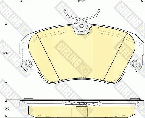 Girling 6109571 - Set placute frana,frana disc aaoparts.ro