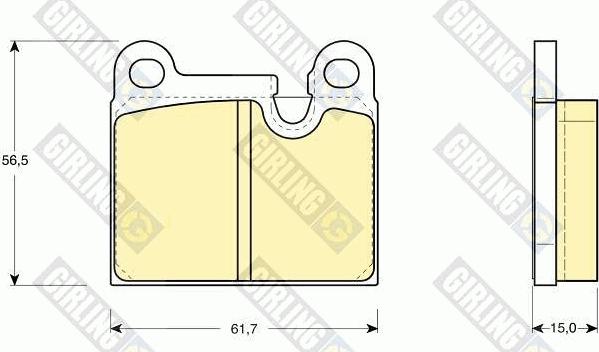 Girling 6109192 - Set placute frana,frana disc aaoparts.ro