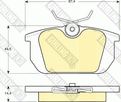 Girling 6104661 - Set placute frana,frana disc aaoparts.ro