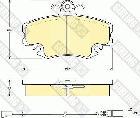 Girling 6104001 - Set placute frana,frana disc aaoparts.ro