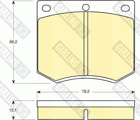Girling 6106601 - Set placute frana,frana disc aaoparts.ro