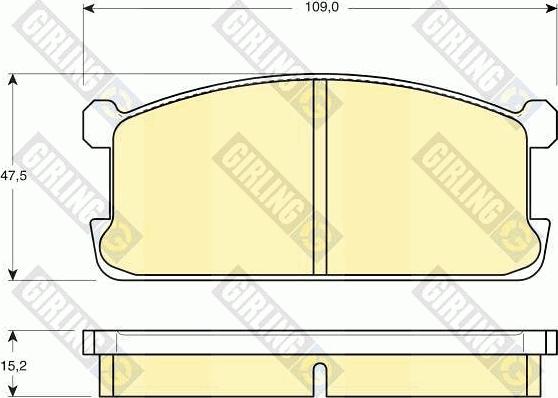Girling 6101949 - Set placute frana,frana disc aaoparts.ro