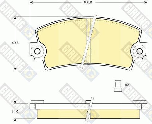 Girling 6101493 - Set placute frana,frana disc aaoparts.ro