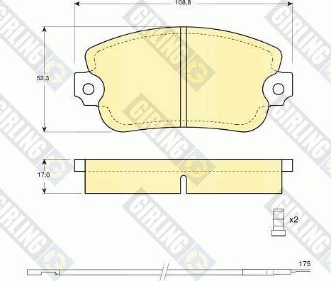 Girling 6101543 - Set placute frana,frana disc aaoparts.ro