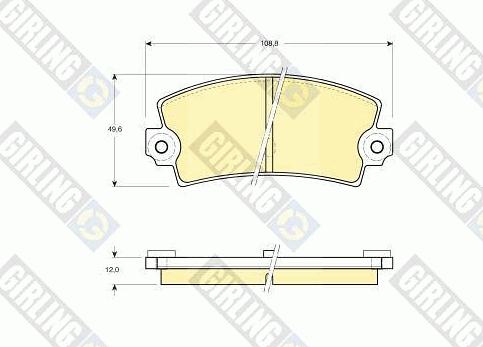 Girling 6101553 - Set placute frana,frana disc aaoparts.ro