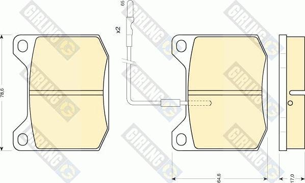 Girling 6101511 - Set placute frana,frana disc aaoparts.ro