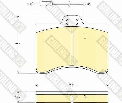 Girling 6101659 - Set placute frana,frana disc aaoparts.ro
