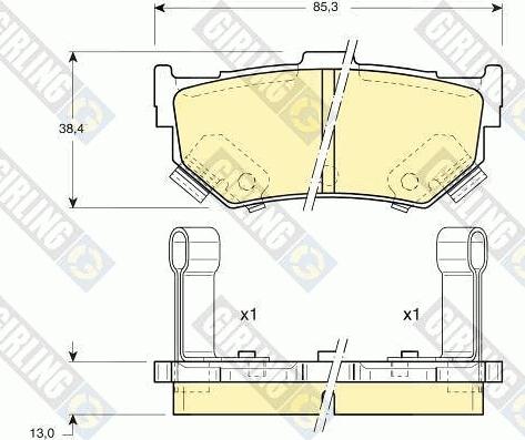 Girling 6108849 - Set placute frana,frana disc aaoparts.ro
