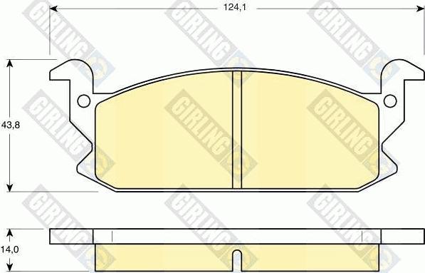 Girling 6103669 - Set placute frana,frana disc aaoparts.ro