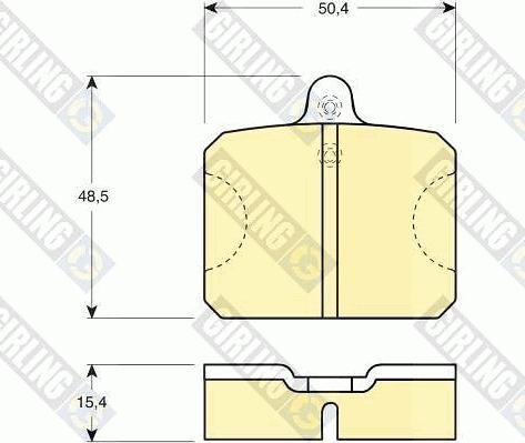 Girling 6103009 - Set placute frana,frana disc aaoparts.ro