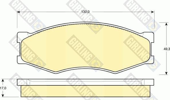 Girling 6103189 - Set placute frana,frana disc aaoparts.ro