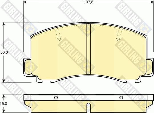 Girling 6103129 - Set placute frana,frana disc aaoparts.ro