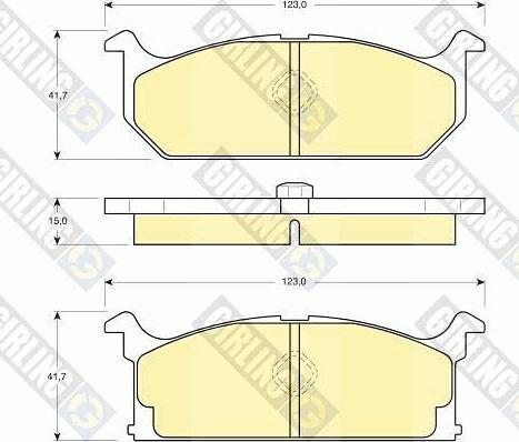 Girling 6103829 - Set placute frana,frana disc aaoparts.ro