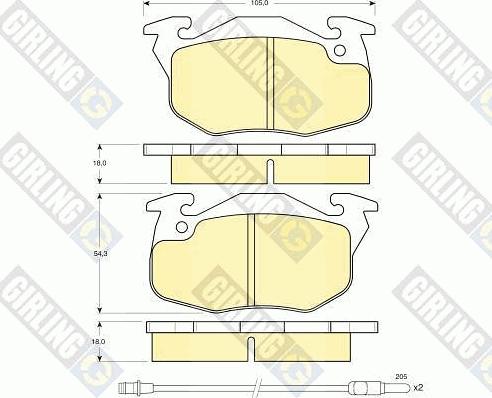 Girling 6103273 - Set placute frana,frana disc aaoparts.ro