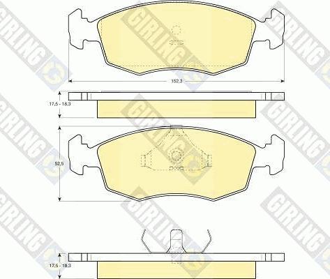 Girling 6103712 - Set placute frana,frana disc aaoparts.ro