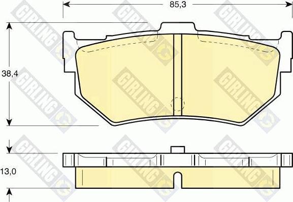 Girling 6103729 - Set placute frana,frana disc aaoparts.ro