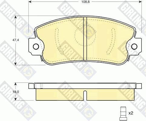 Girling 6102973 - Set placute frana,frana disc aaoparts.ro