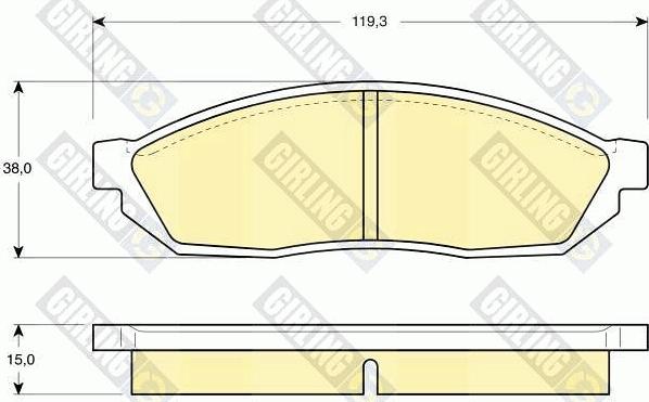 Girling 6102549 - Set placute frana,frana disc aaoparts.ro