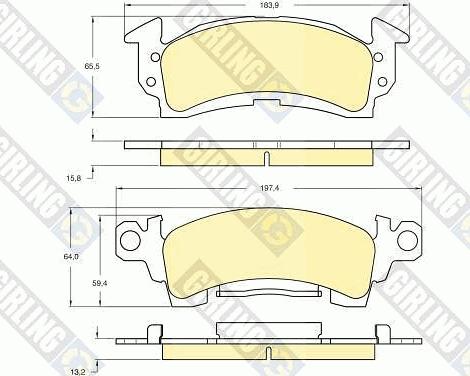 Girling 6107425 - Set placute frana,frana disc aaoparts.ro
