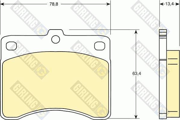 Girling 6107369 - Set placute frana,frana disc aaoparts.ro