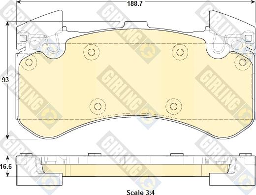 Girling 6119119 - Set placute frana,frana disc aaoparts.ro
