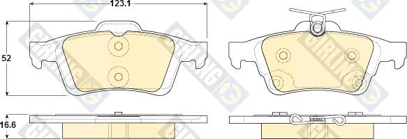 Girling 6119382 - Set placute frana,frana disc aaoparts.ro