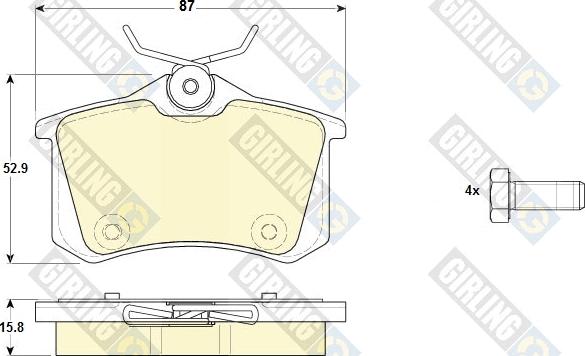 Girling 6119731 - Set placute frana,frana disc aaoparts.ro