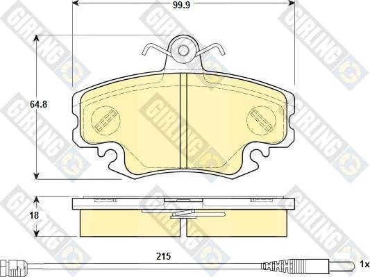 Girling 6114651 - Set placute frana,frana disc aaoparts.ro