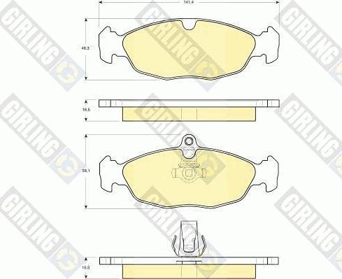 Girling 6115692 - Set placute frana,frana disc aaoparts.ro