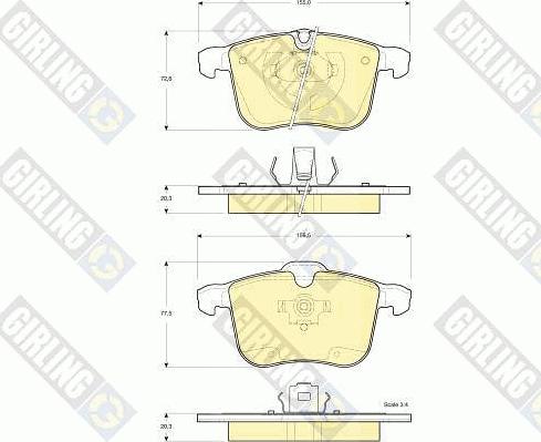 Girling 6115672 - Set placute frana,frana disc aaoparts.ro
