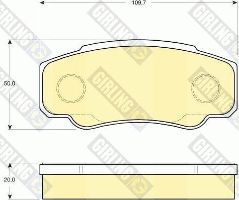 Girling 6115219 - Set placute frana,frana disc aaoparts.ro