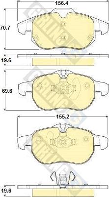 Girling 6116132 - Set placute frana,frana disc aaoparts.ro