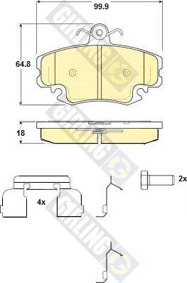 Girling 6116341 - Set placute frana,frana disc aaoparts.ro