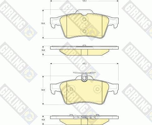 Girling 6116212 - Set placute frana,frana disc aaoparts.ro