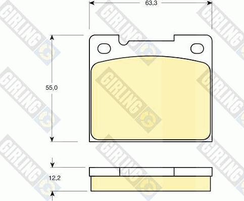 Girling 6110661 - Set placute frana,frana disc aaoparts.ro