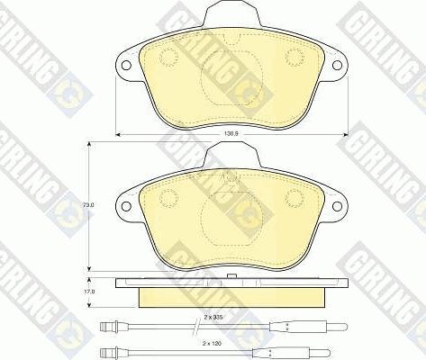 Girling 6110853 - Set placute frana,frana disc aaoparts.ro