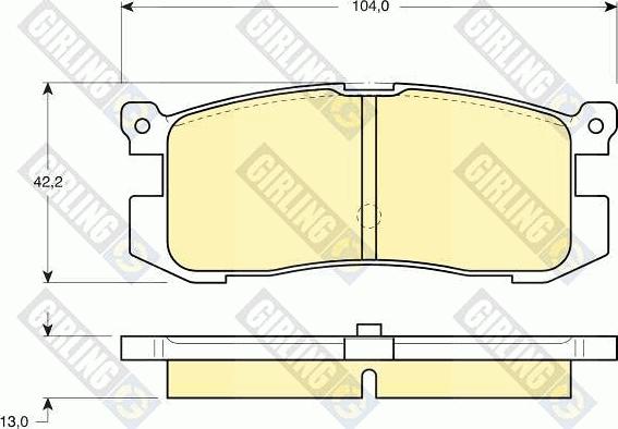 Girling 6110259 - Set placute frana,frana disc aaoparts.ro