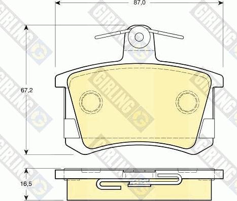 Girling 6111631 - Set placute frana,frana disc aaoparts.ro