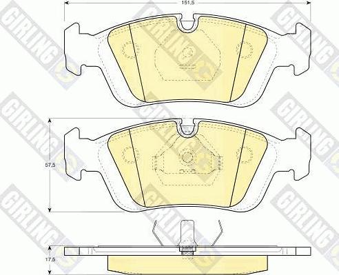 Girling 6111002 - Set placute frana,frana disc aaoparts.ro
